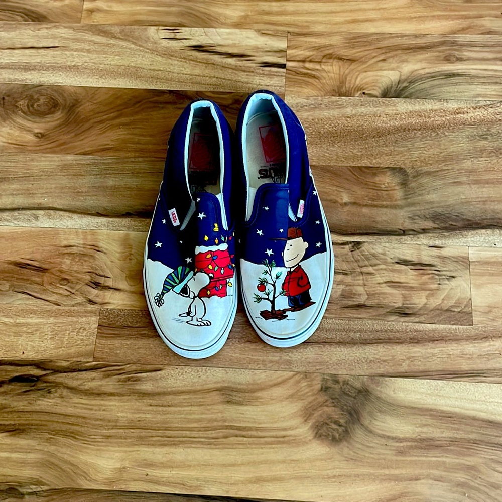 Festive slip on Vans